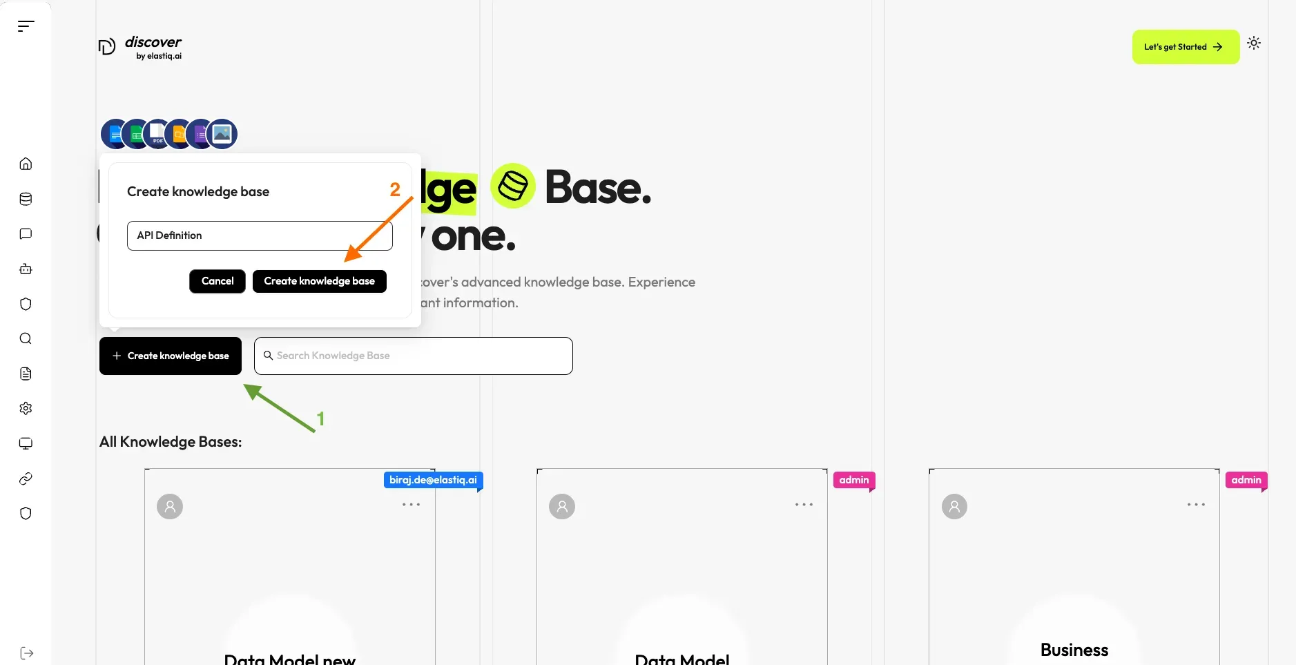 Create a knowledge base